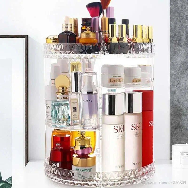 360 Rotatable Acrylic cosmetic organizer - BLAIRE.STORE
