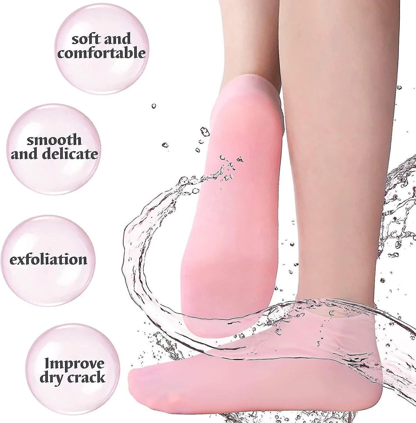 Silicone Elastic Moisturizing Foot Socks