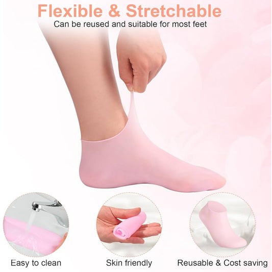 Silicone Elastic Moisturizing Foot Socks