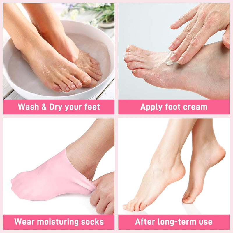 Silicone Elastic Moisturizing Foot Socks