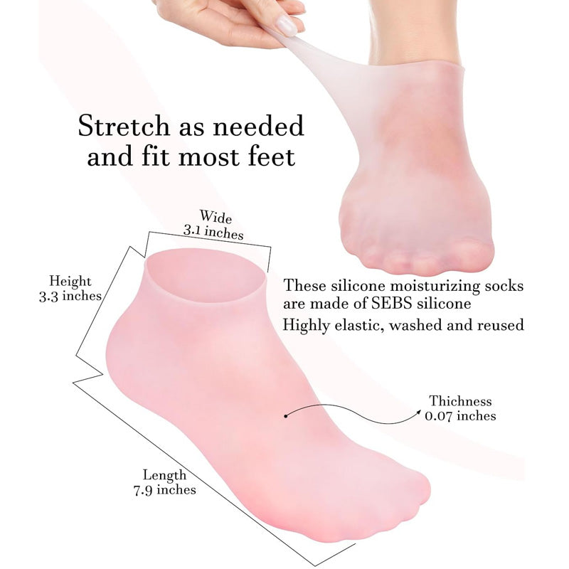 Silicone Elastic Moisturizing Foot Socks