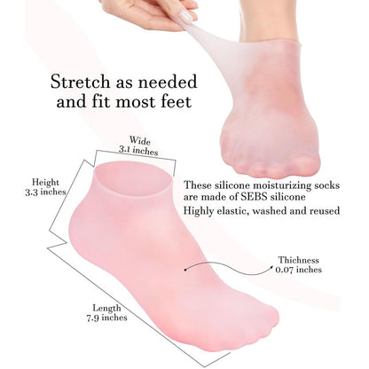 Silicone Elastic Moisturizing Foot Socks