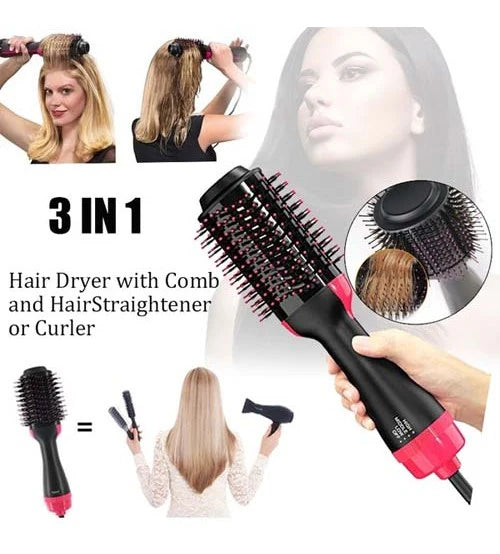 3-In-1 Hot Air Brush One Step Hair Dryer & Styler - BLAIRE.STORE