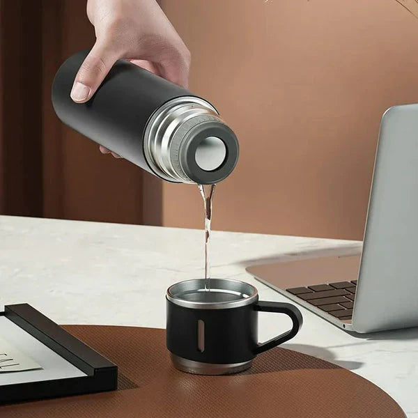 Double Layer Stainless Steel Vaccum Flask (3 Pcs Set) - BLAIRE.STORE