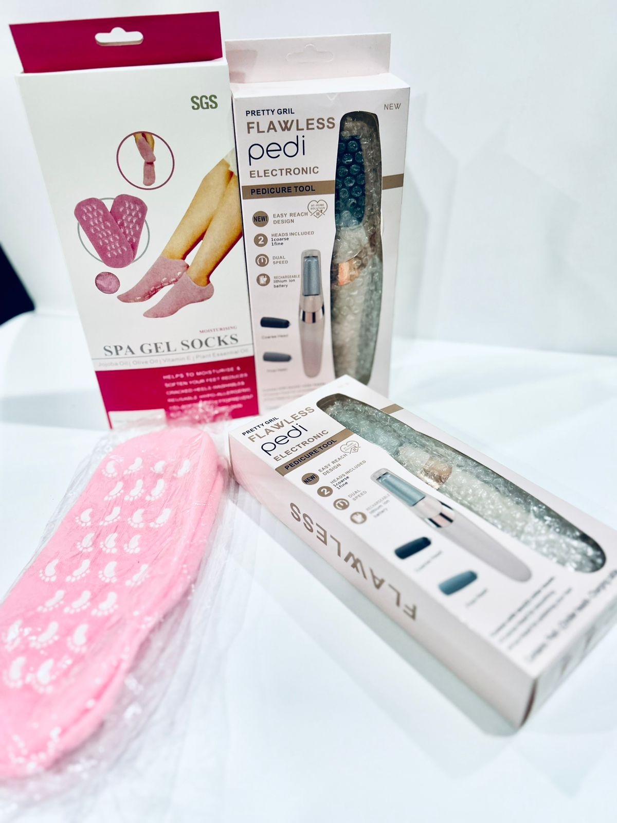 Electric Foot Grinder With Spa Gel Socks - BLAIRE.STORE