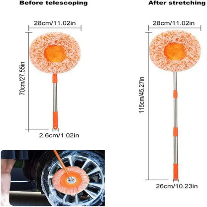 360° Rotatable Adjustable Cleaning Mop, Extendable Wall Cleaning Mop For Bathroom Floor Wall Bed Bottom - BLAIRE.STORE