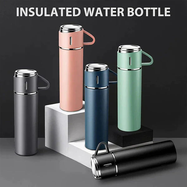 Double Layer Stainless Steel Vaccum Flask (3 Pcs Set) - BLAIRE.STORE
