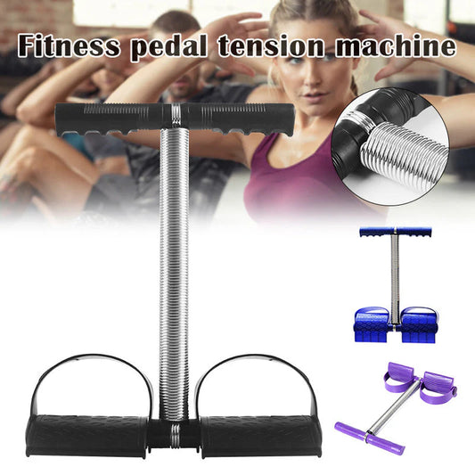 Indoor Sit Up Pull Rope Spring Tension Foot Pedal Abdomen Leg Exerciser Tummy Trimmer Stretching Slimming Training - BLAIRE.STORE