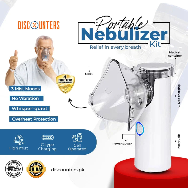 Portable Mesh Nebulizer Machine for Adults and Kids - BLAIRE.STORE