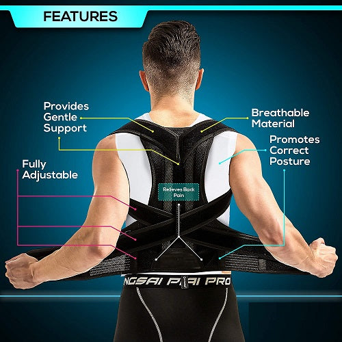 Adjustable Back & Shoulde Posture Support Belt - BLAIRE.STORE