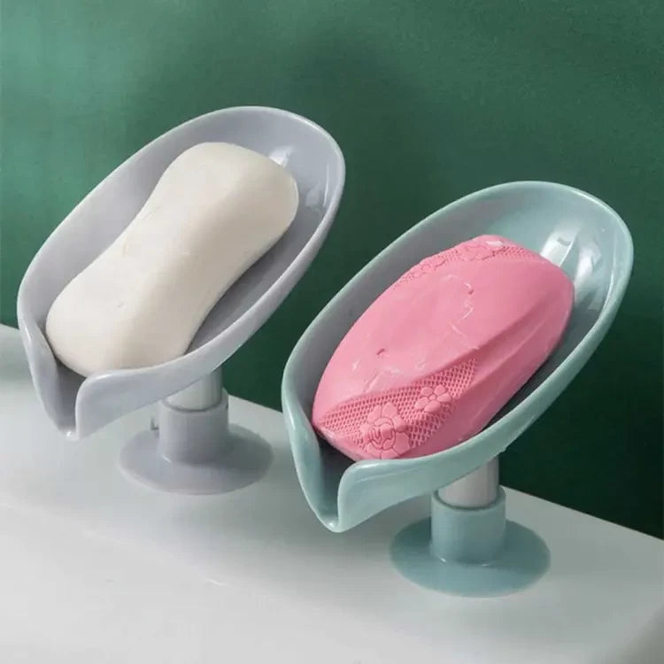Newstyle Leaf Shape Soap Box Drain Soap Holder - BLAIRE.STORE