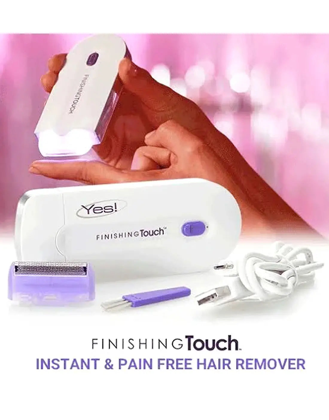 Rechargeable Yes! Finishing Touch Hair Removal Machine - BLAIRE.STORE