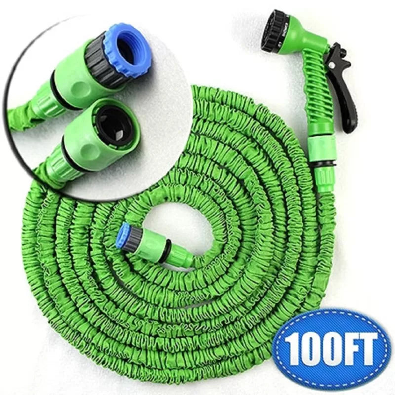100ft 30m Expandable Flexible Magic Water Hose Pipe With Spray Nozzle Garden Hose Retractable DIY Car Wash Tool - BLAIRE.STORE