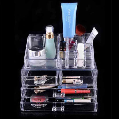 Acrylic transparent Makeup Organizer Storage Boxes - BLAIRE.STORE