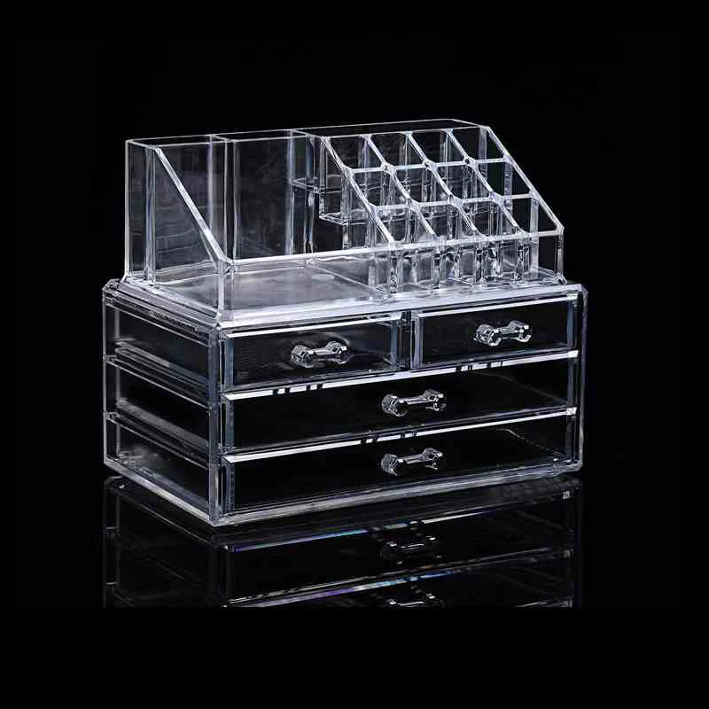 Acrylic transparent Makeup Organizer Storage Boxes - BLAIRE.STORE