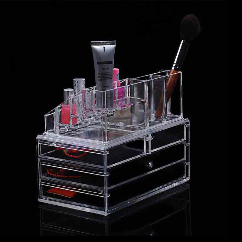 Acrylic transparent Makeup Organizer Storage Boxes - BLAIRE.STORE