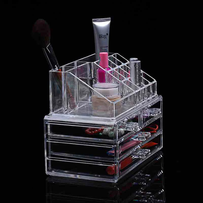 Acrylic transparent Makeup Organizer Storage Boxes - BLAIRE.STORE